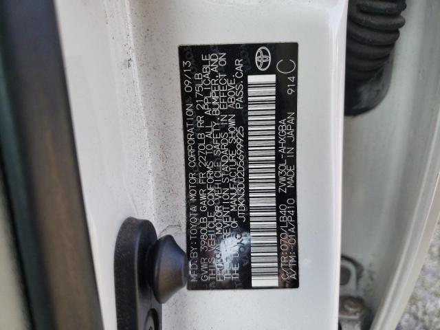 2013 Toyota Prius VIN JTDKN3DU2D5699925 Copart auction photo, mechanical / minor dent/scratches damage thumbnail 12