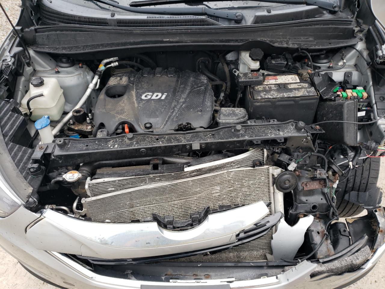 2014 Hyundai Tucson VIN KM8JUCAG8EU871780 Copart auction photo, front end damage thumbnail 12