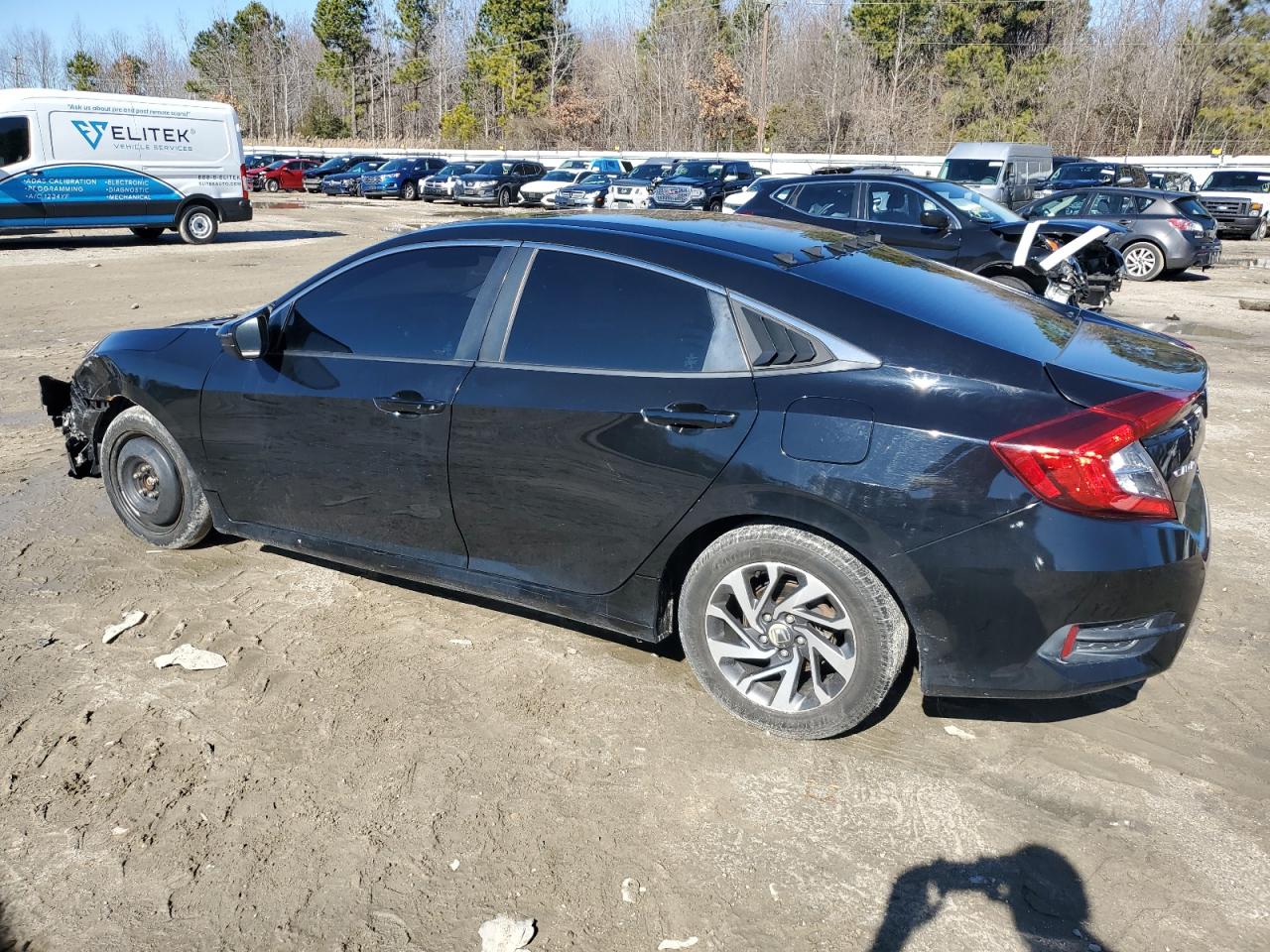 2016 Honda Civic VIN 19XFC2F80GE216328 Copart auction photo, front end / side damage thumbnail 2