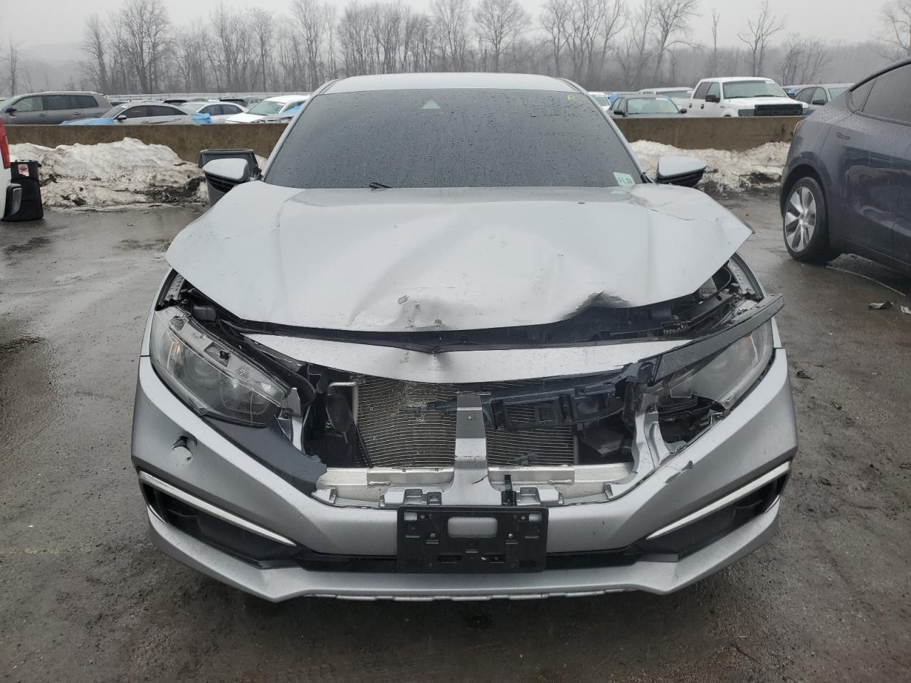 2019 Honda Civic VIN 2HGFC2F62KH601905 Copart auction photo, front end / minor dent/scratches damage thumbnail 5
