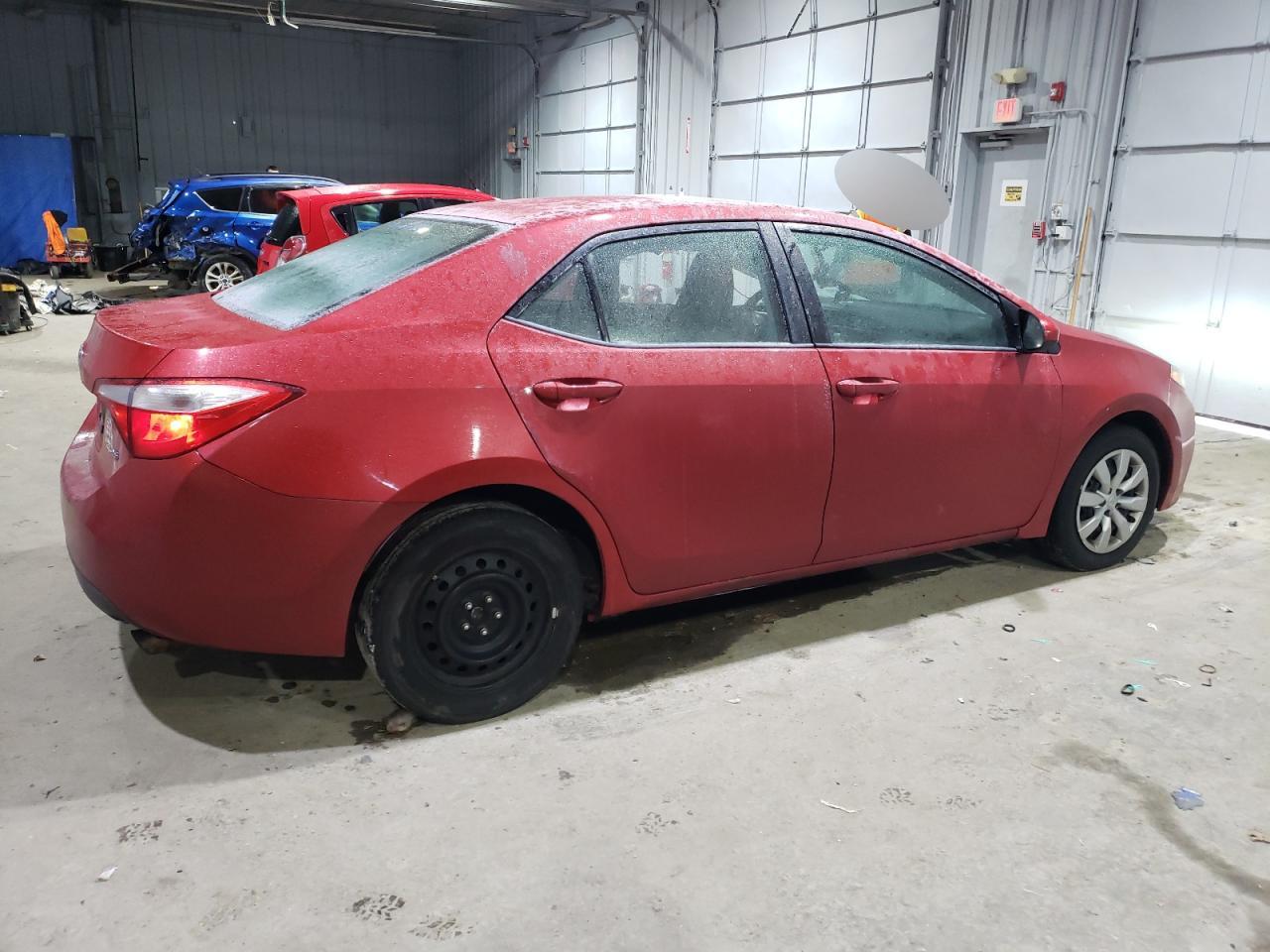2014 Toyota Corolla VIN 2T1BURHE4EC142060 Copart auction photo, side / front end damage thumbnail 3