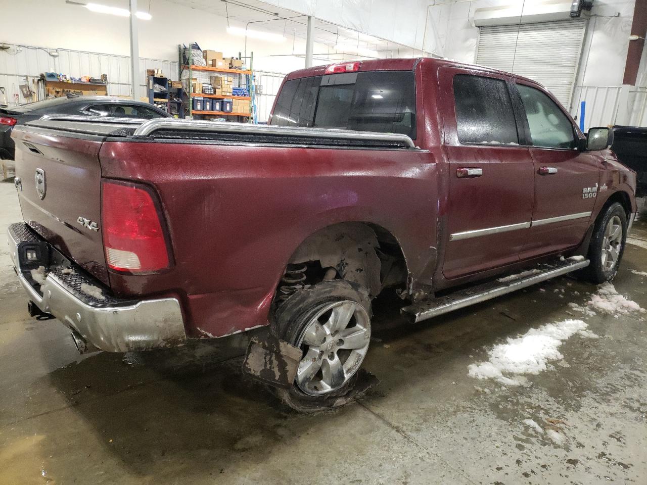 2017 RAM 1500 VIN 3C6RR7LT6HG608289 Copart auction photo, side / front end damage thumbnail 3