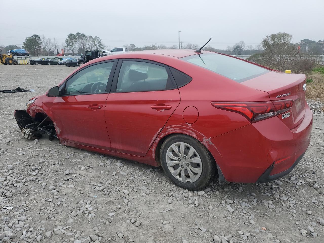 2021 Hyundai Accent VIN 3KPC24A62ME150626 Copart auction photo, front end / side damage thumbnail 2