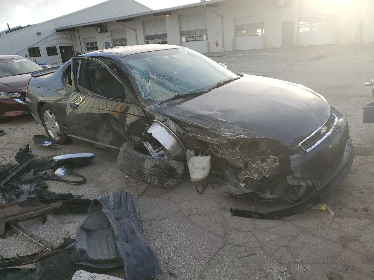 2007 Chevrolet Monte Carlo VIN 2G1WL16C279410414 Copart auction photo, all over damage thumbnail 4