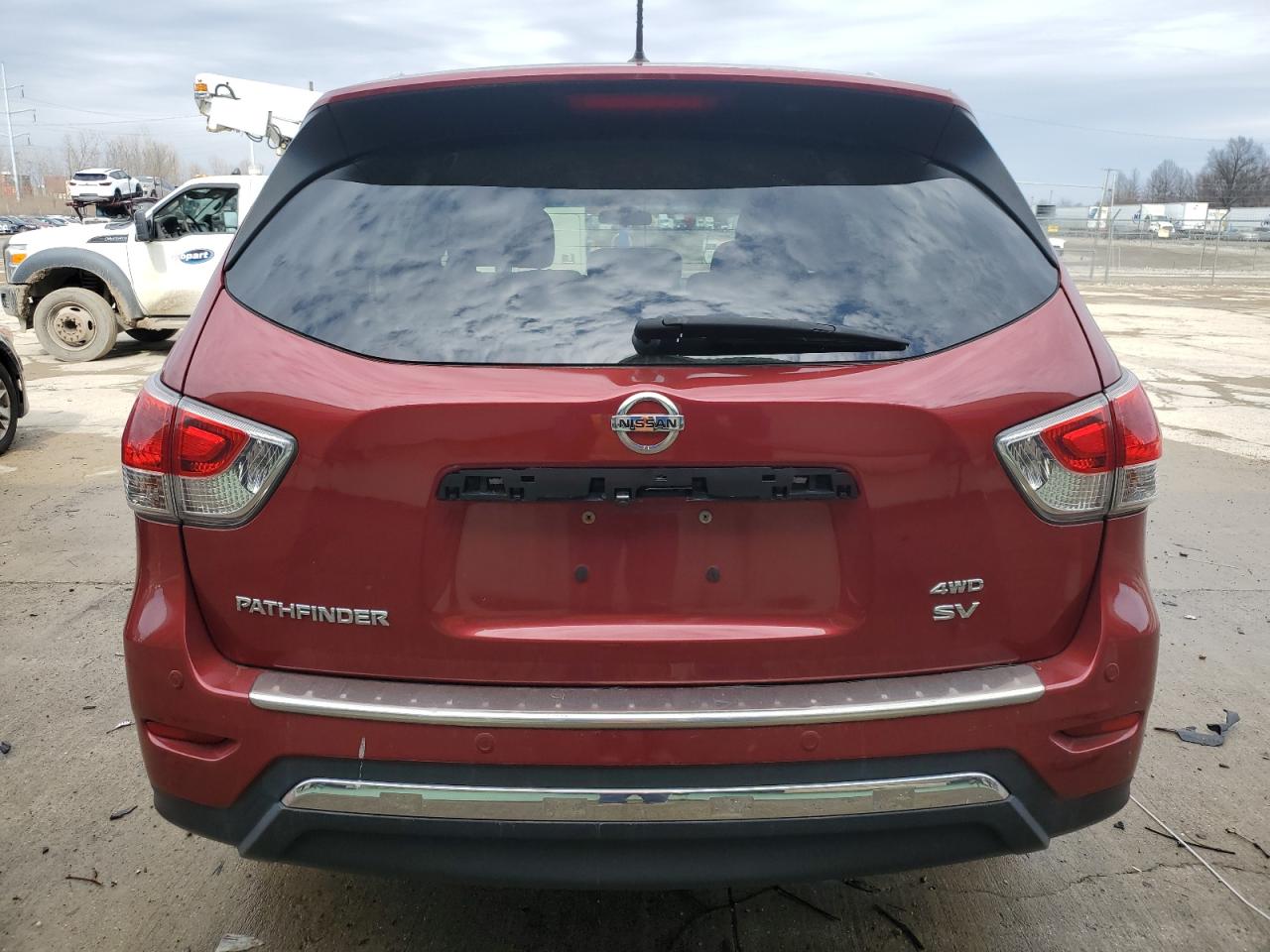 2014 Nissan Pathfinder VIN 5N1AR2MM0EC698193 Copart auction photo, front end damage thumbnail 6
