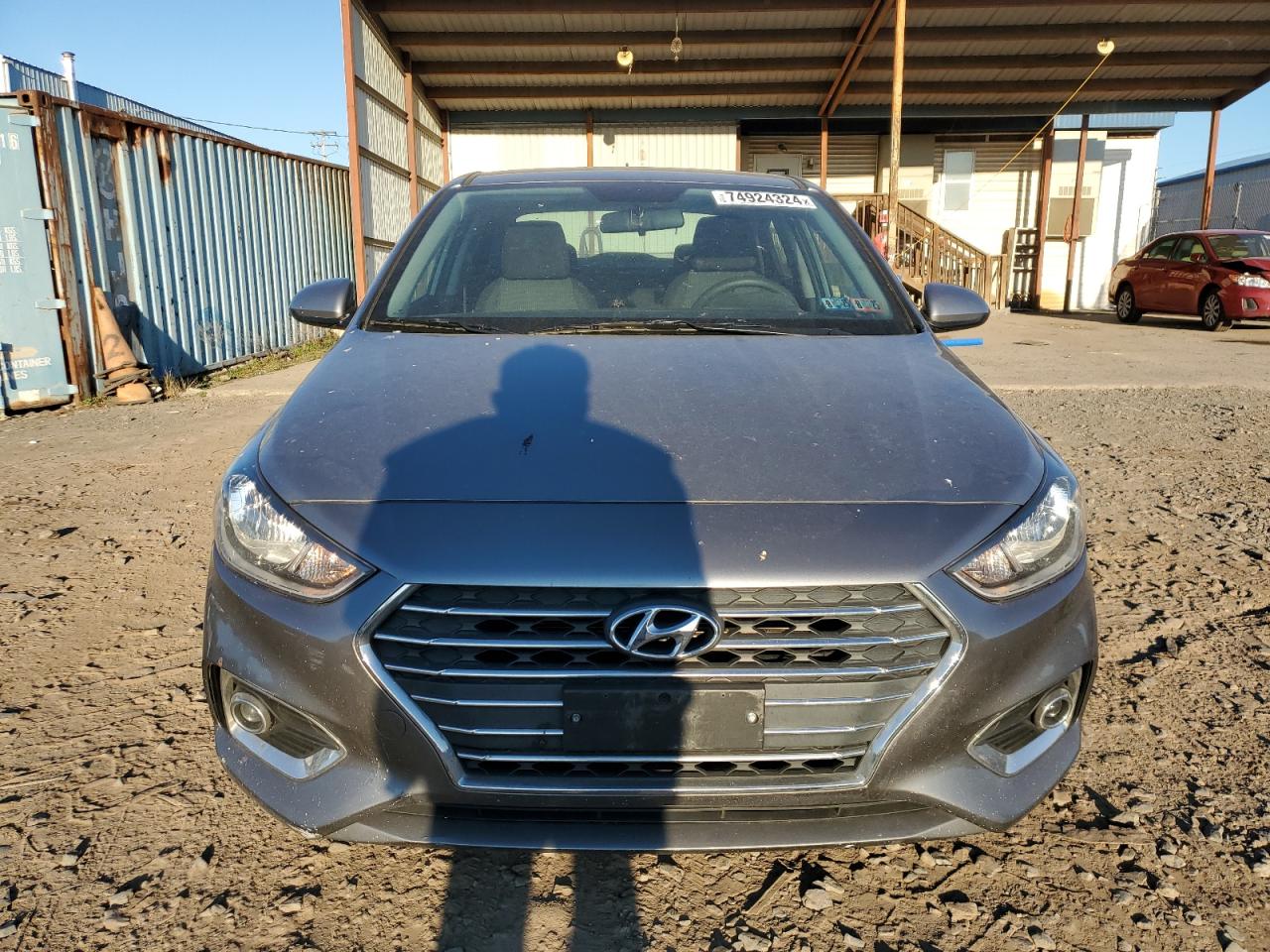 2021 Hyundai Accent VIN 3KPC24A61ME150276 Copart auction photo, side / rear end damage thumbnail 5
