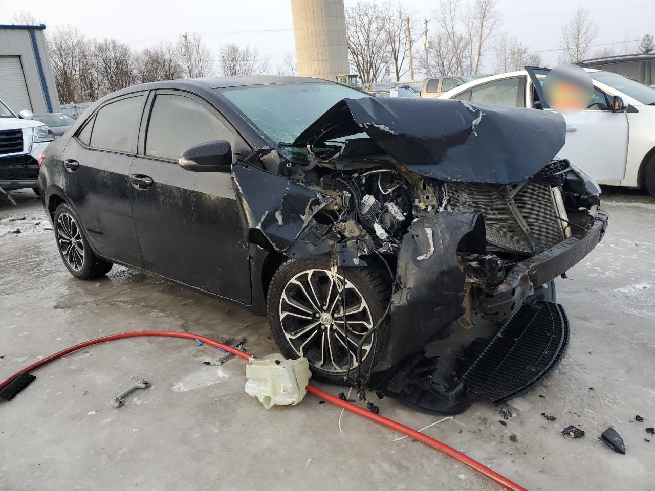 2015 Toyota Corolla VIN 5YFBURHE3FP310966 Copart auction photo, front end damage thumbnail 4