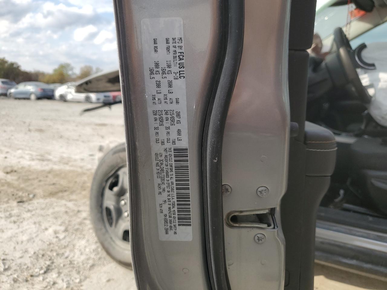 2018 Jeep Compass VIN 3C4NJDAB3JT339141 Copart auction photo, front end / rear end damage thumbnail 13