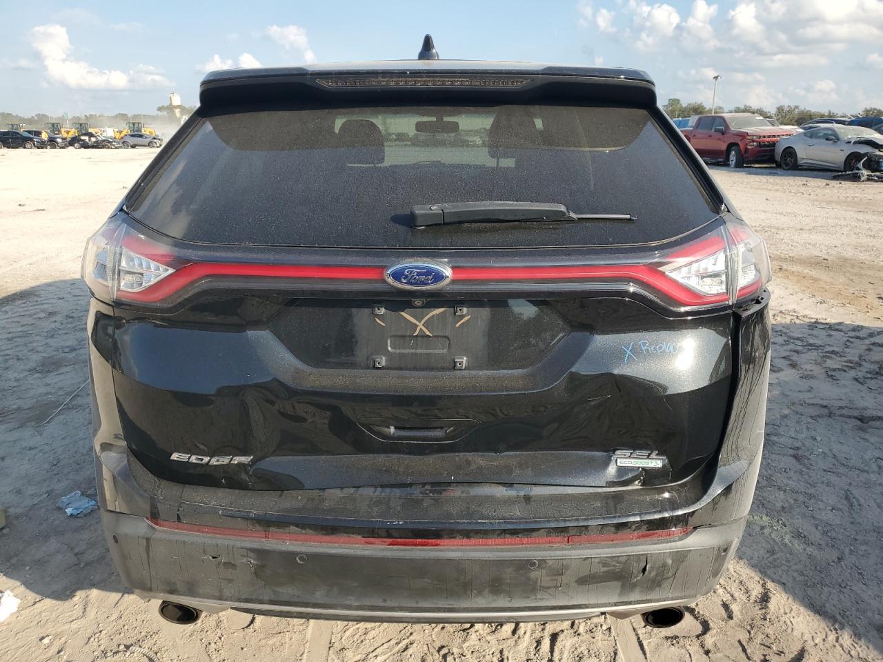 2015 Ford Edge VIN 2FMTK3J96FBB90735 Copart auction photo, rear end / front end damage thumbnail 6