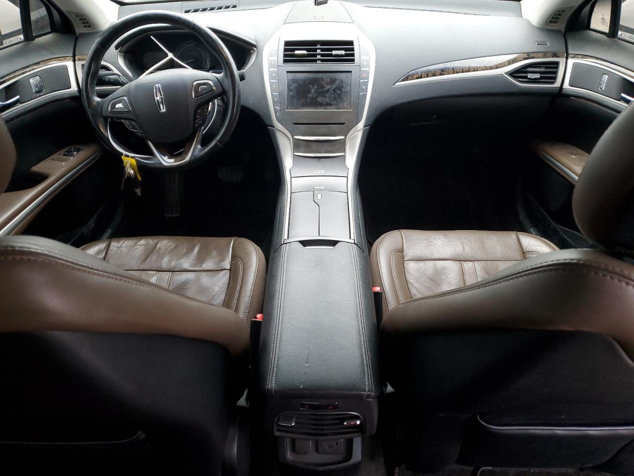 2015 Lincoln MKZ VIN 3LN6L2LU0FR606558 Copart auction photo, front end / minor dent/scratches damage thumbnail 8