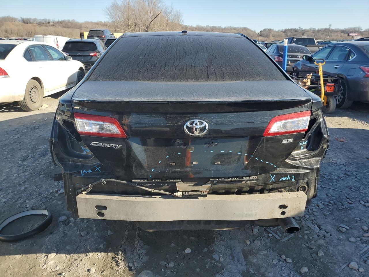 2013 Toyota Camry VIN 4T1BF1FK5DU666271 Copart auction photo, rear end damage thumbnail 6