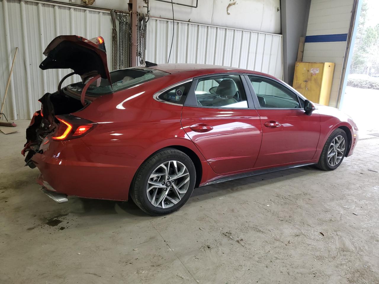 2023 Hyundai Sonata VIN KMHL64JA9PA281905 Copart auction photo, rear end damage thumbnail 3