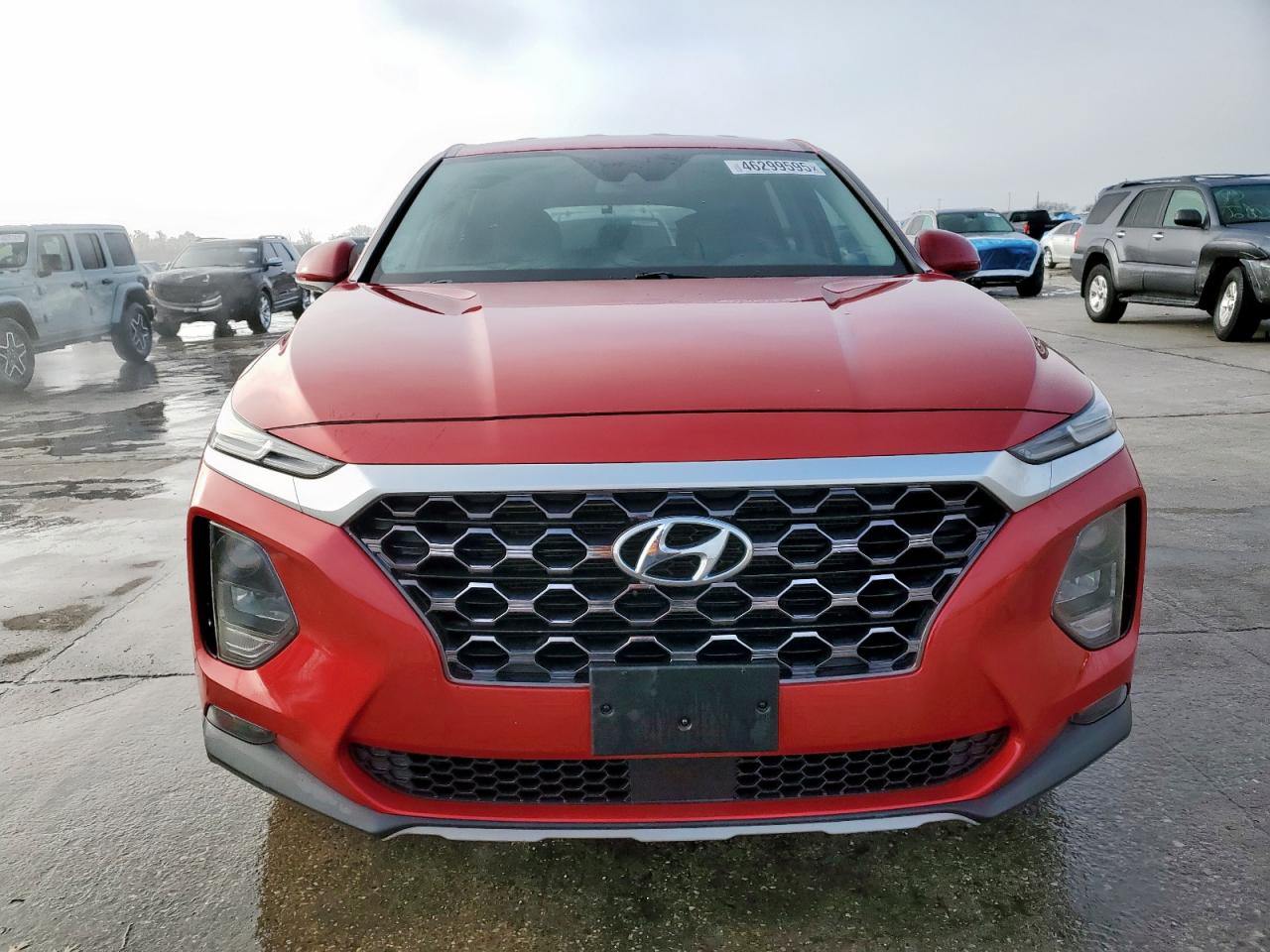2020 Hyundai Santa Fe VIN 5NMS33AD1LH221503 Copart auction photo, rear end damage thumbnail 5