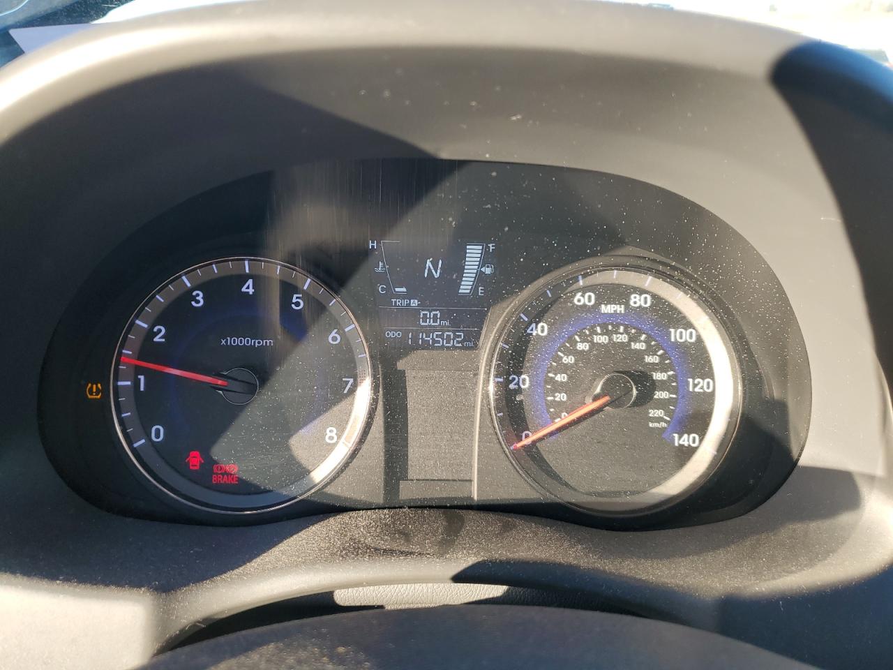2014 Hyundai Accent VIN KMHCU5AEXEU153456 Copart auction photo, front end damage thumbnail 9