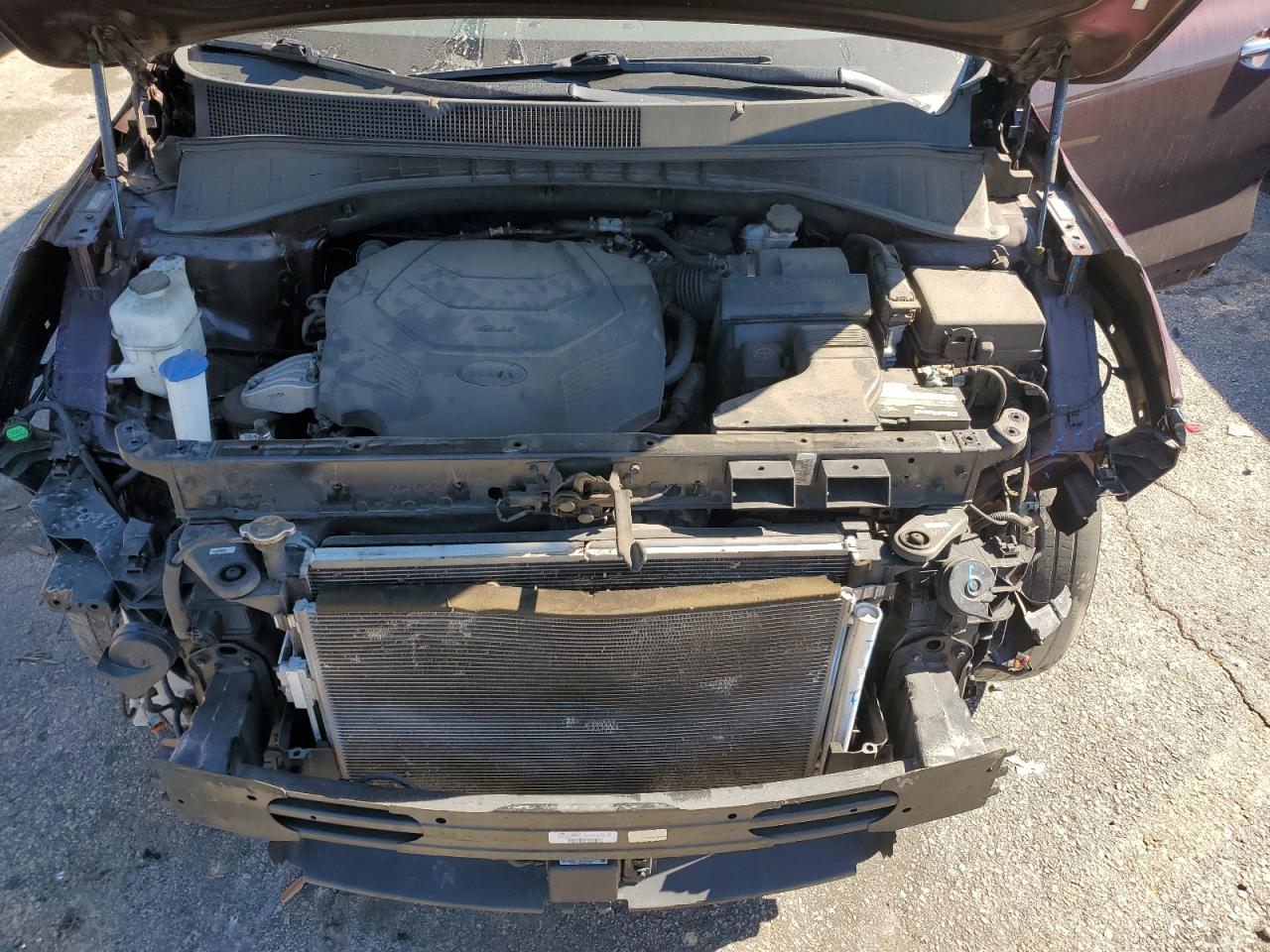 2020 KIA Sorento VIN 5XYPH4A55LG666133 Copart auction photo, front end damage thumbnail 12