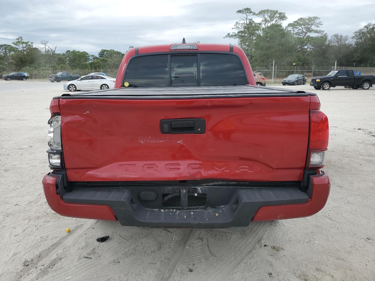 2020 Toyota Tacoma VIN 5TFAX5GN5LX168999 Copart auction photo, rear end / hail damage thumbnail 6