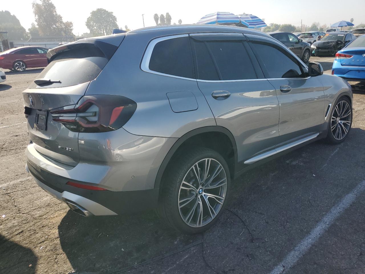 2023 BMW X3 VIN 5UX43DP08P9R31212 Copart auction photo, front end / undercarriage damage thumbnail 3