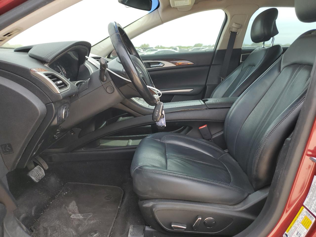 2015 Lincoln MKZ VIN 3LN6L2LU7FR621882 Copart auction photo, side damage thumbnail 7