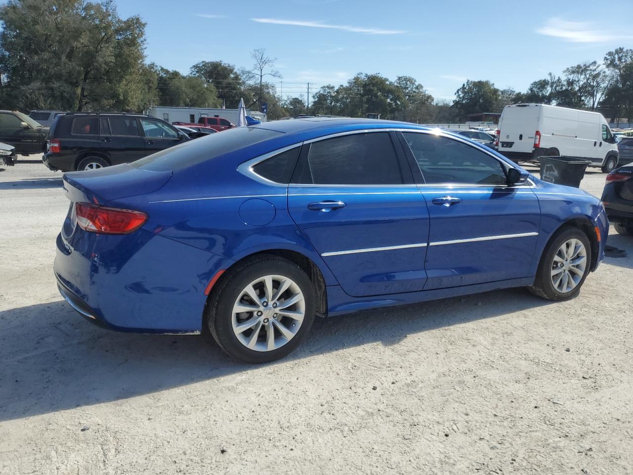 2015 Chrysler 200 VIN 1C3CCCCB4FN550725 Copart auction photo, rear end / side damage thumbnail 3
