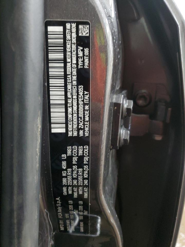 2017 Jeep Renegade VIN ZACCJBBB6HPE54053 Copart auction photo, all over damage thumbnail 14