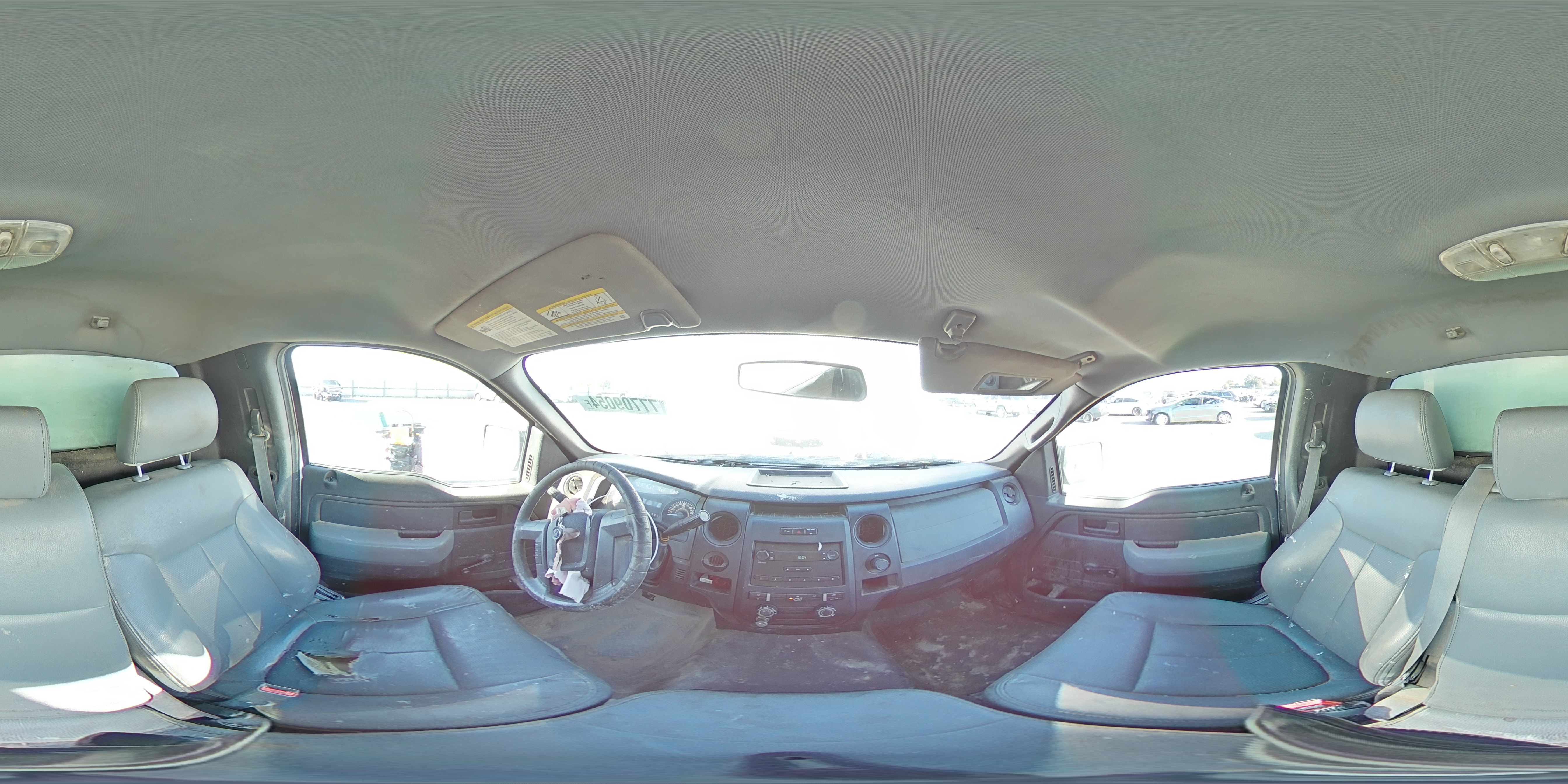 2012 Ford F-150 VIN 1FTMF1CM9CKE38710 Copart auction photo, front end / top/roof damage thumbnail 13