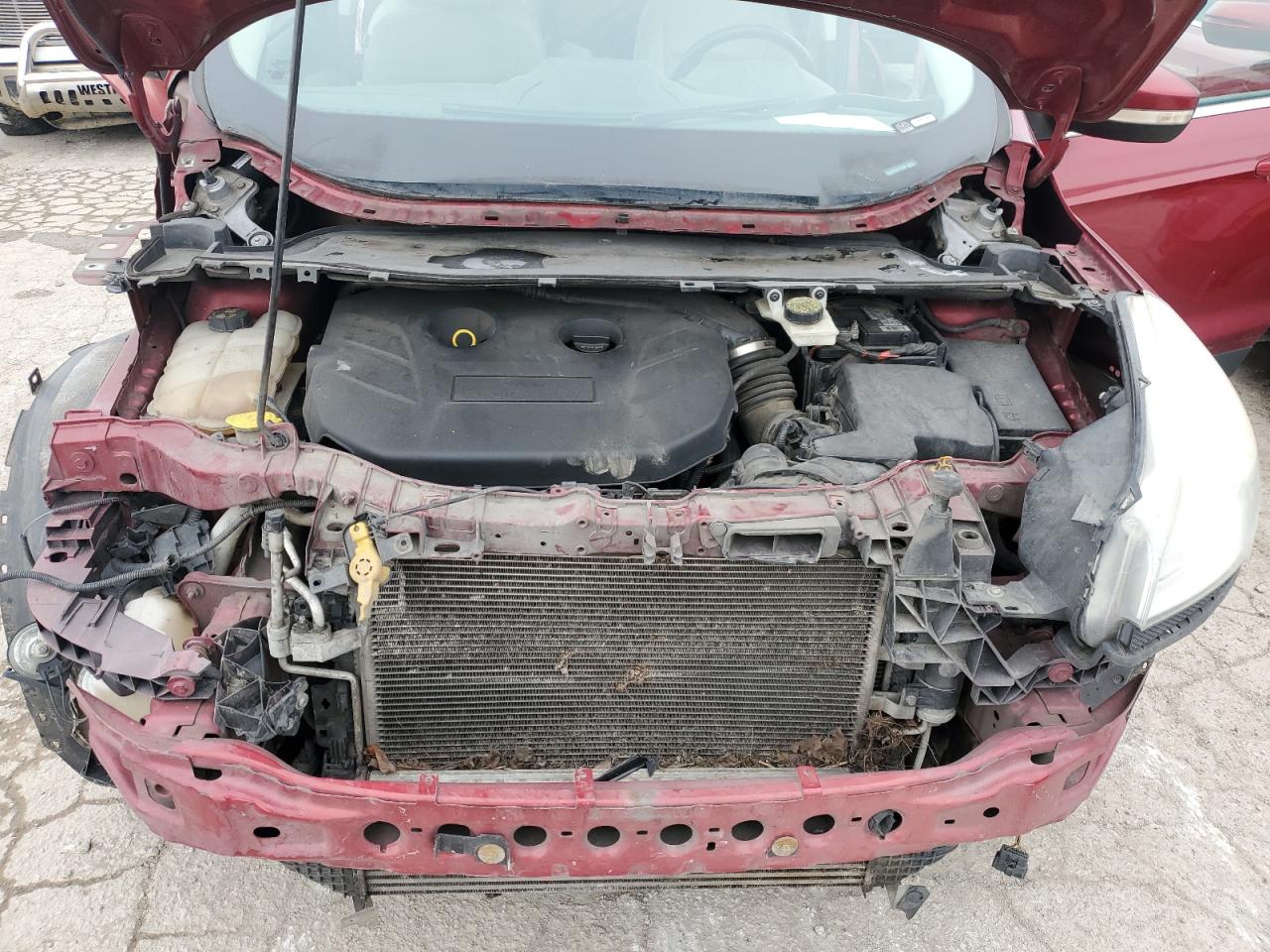 2014 Ford Escape VIN 1FMCU9J97EUC77808 Copart auction photo, front end damage thumbnail 11