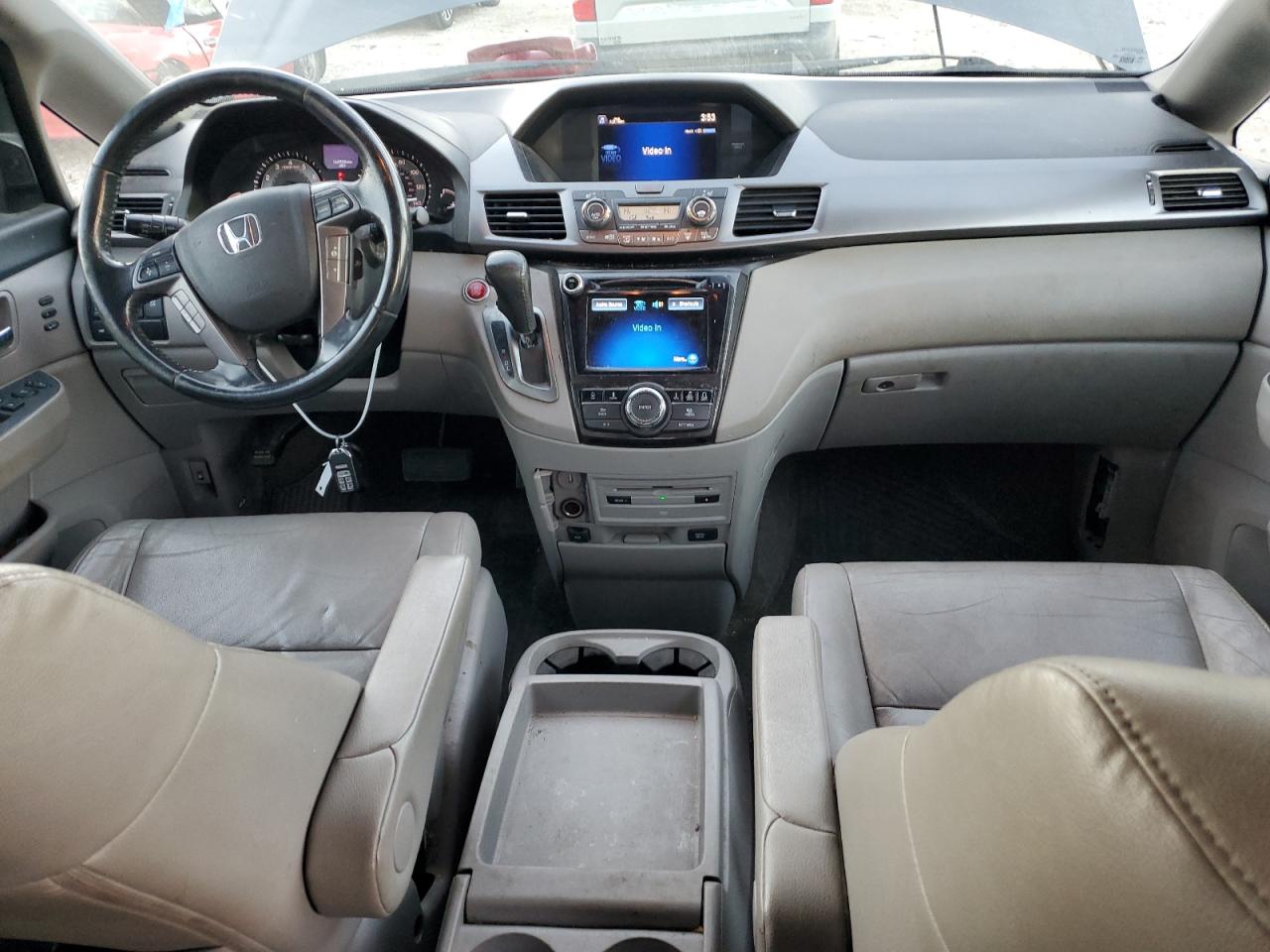 2014 Honda Odyssey VIN 5FNRL5H90EB014925 Copart auction photo, front end / minor dent/scratches damage thumbnail 8