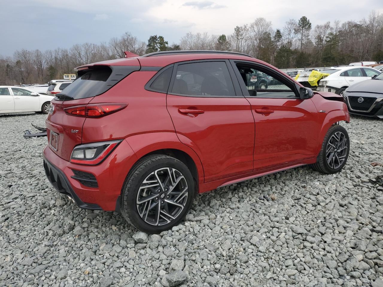 2022 Hyundai Kona VIN KM8K33A36NU903145 Copart auction photo, front end damage thumbnail 3