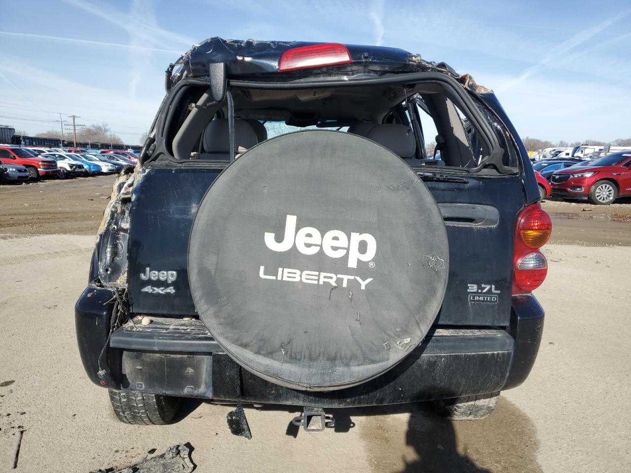 2004 Jeep Liberty (North America) VIN 1J4GL58K04W273218 Copart auction photo, rollover damage thumbnail 6