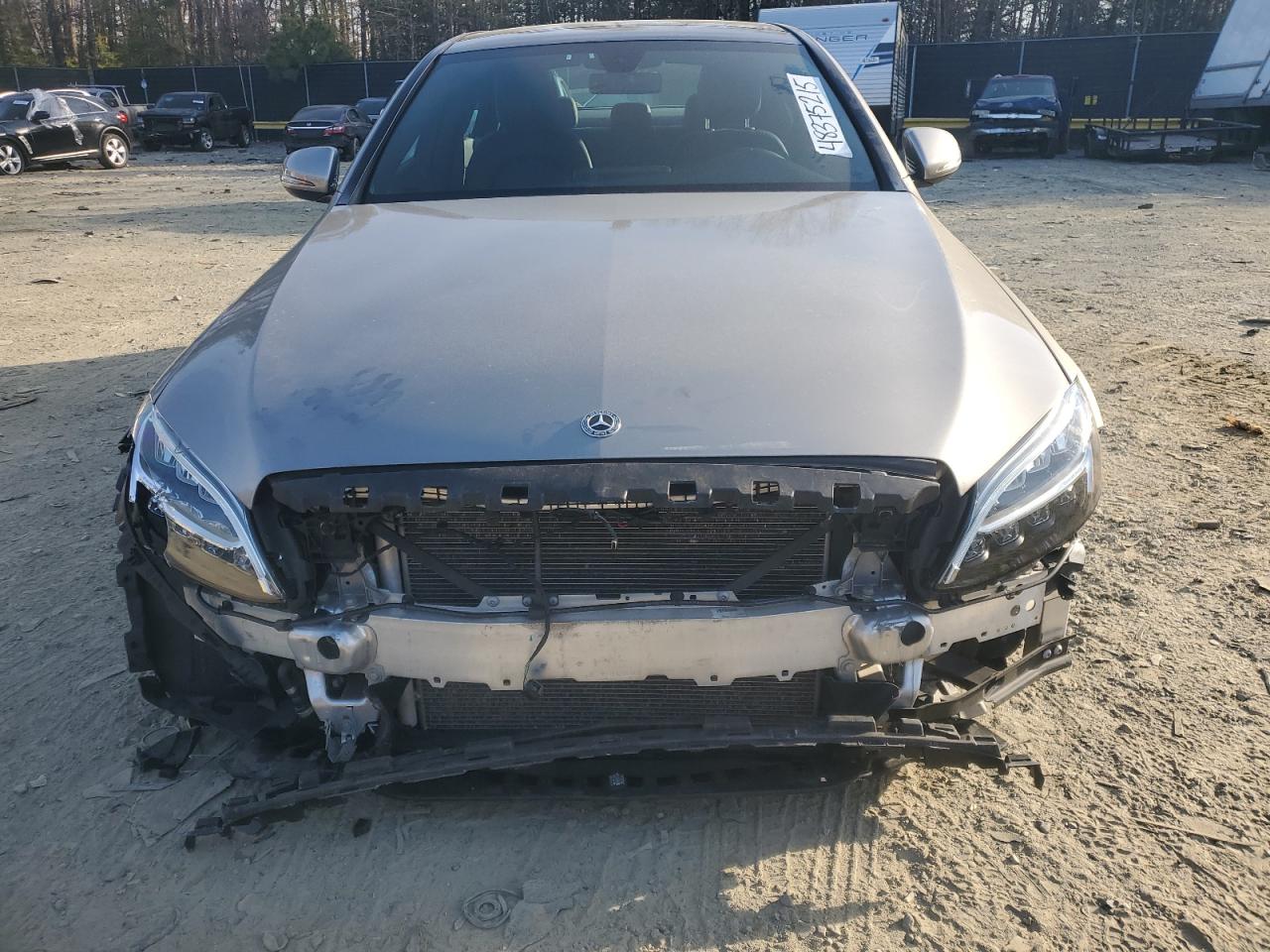 2020 Mercedes-Benz C-klasse VIN WDDWF8EB4LR549918 Copart auction photo, front end damage thumbnail 5