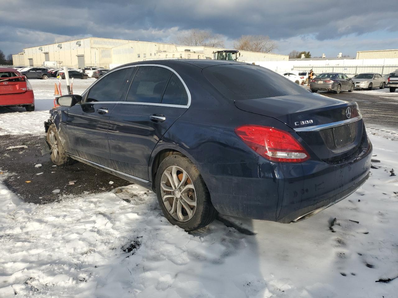 2016 Mercedes-Benz C-klasse VIN 55SWF4KB2GU109018 Copart auction photo, front end damage thumbnail 2