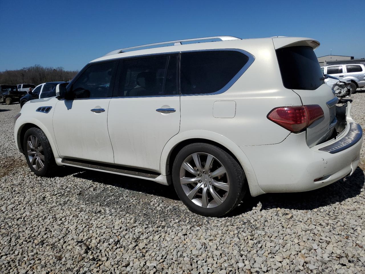 2012 Infiniti QX56 VIN JN8AZ2NE5C9017052 Copart auction photo, rear end / side damage thumbnail 2