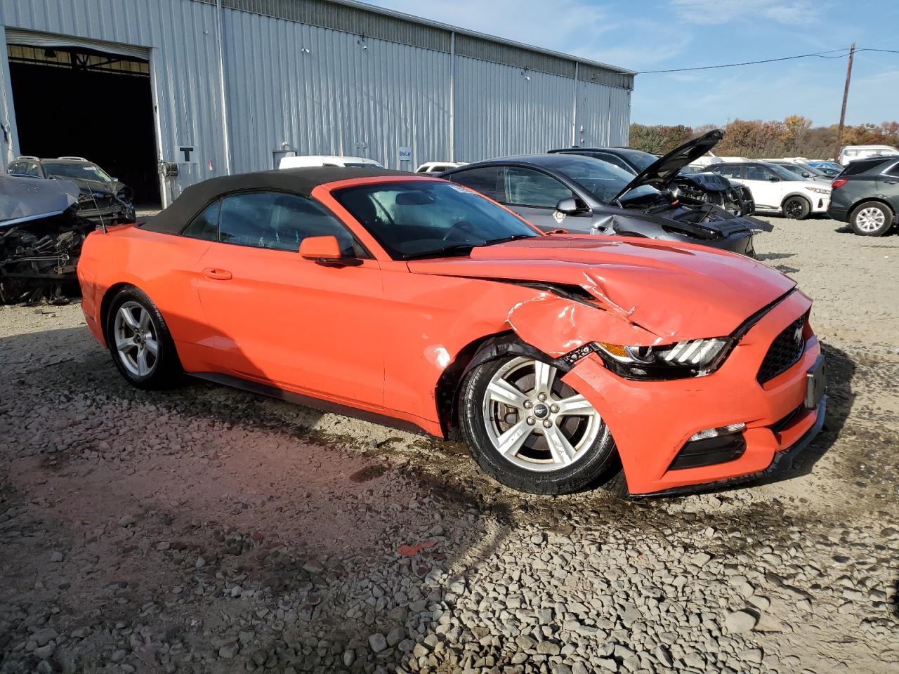 2016 Ford Mustang VIN 1FATP8EM5G5324003 Copart auction photo, front end / side damage thumbnail 4