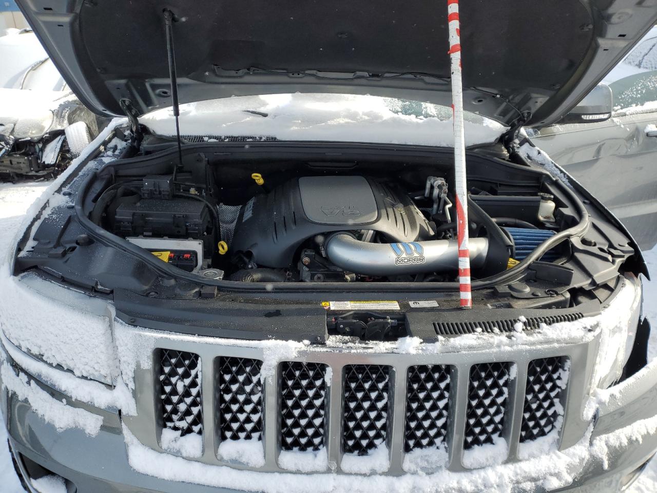 2012 Jeep Grand Cherokee VIN 1C4RJFCT4CC133523 Copart auction photo, front end / side damage thumbnail 12