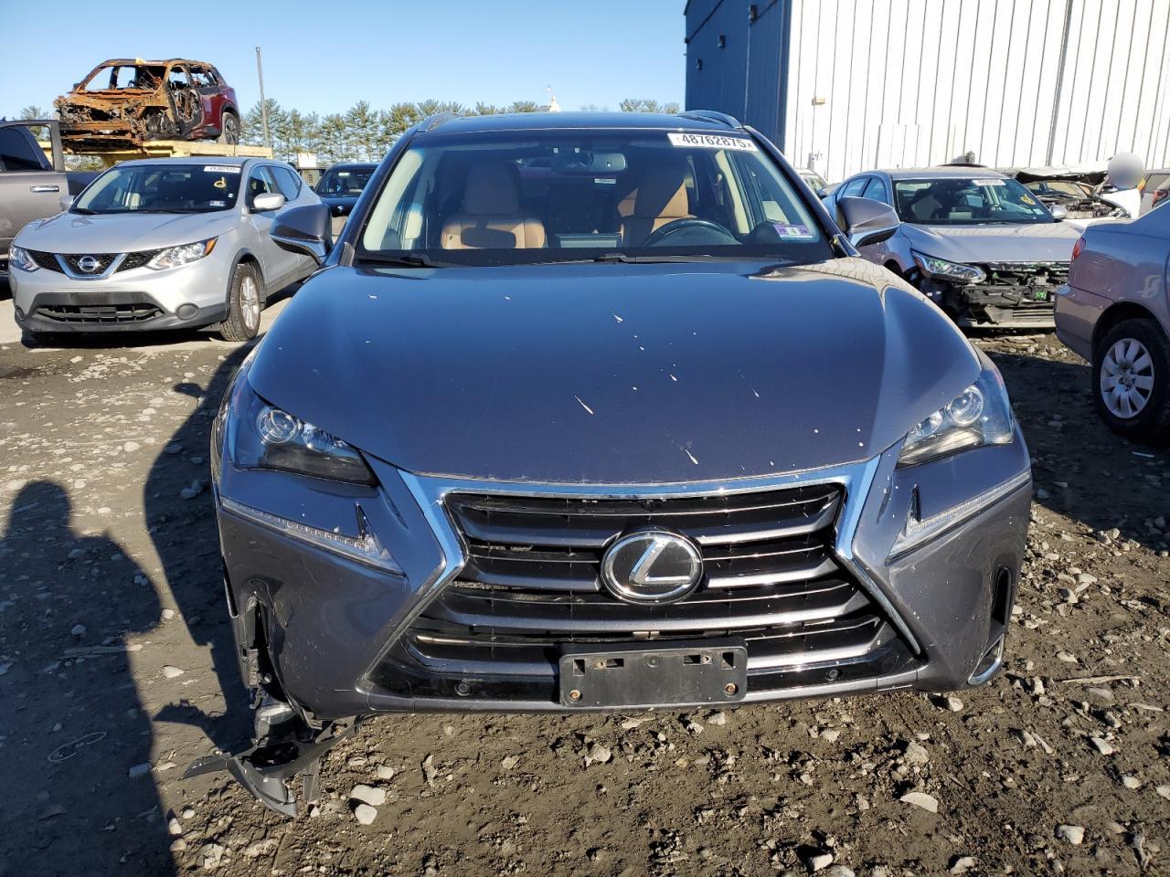2015 Lexus NX VIN JTJBARBZ7F2011724 Copart auction photo, front end damage thumbnail 5