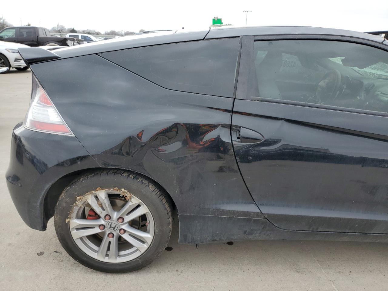 2011 Honda CR-Z VIN JHMZF1D69BS004886 Copart auction photo, rollover / hail damage thumbnail 10