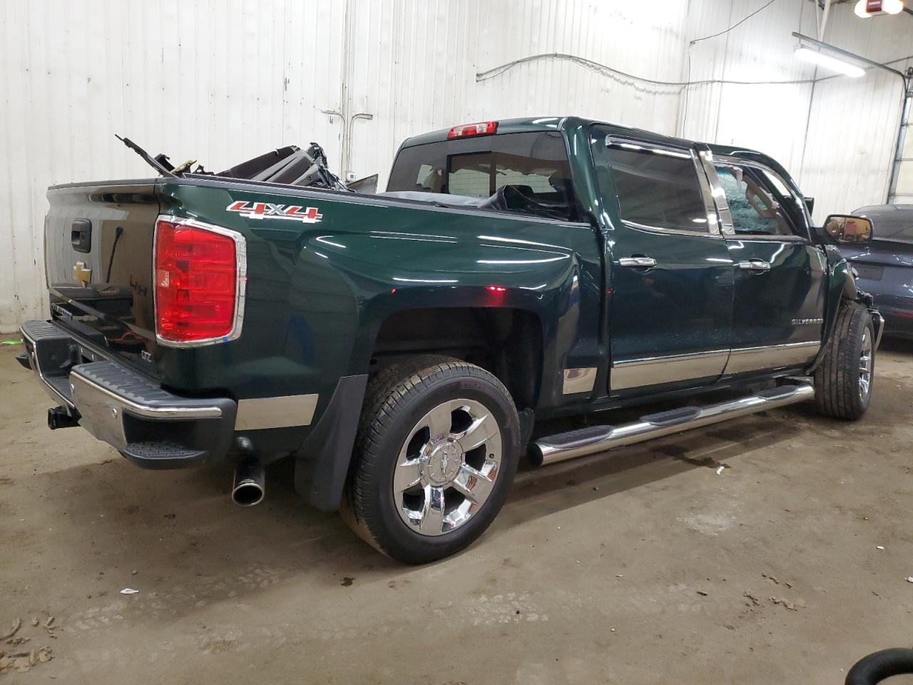 2014 Chevrolet Silverado VIN 3GCUKSEC1EG455050 Copart auction photo, front end / side damage thumbnail 3