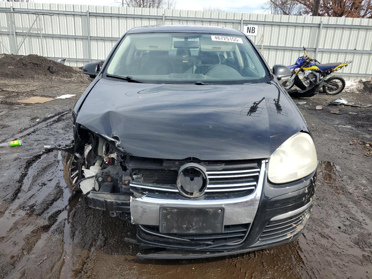 2007 Volkswagen Jetta VIN 3VWEG71K67M161273 Copart auction photo, front end / side damage thumbnail 5