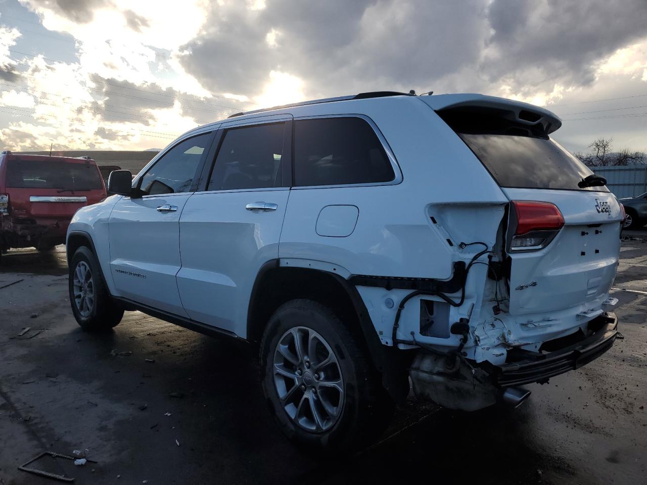 2014 Jeep Grand Cherokee VIN 1C4RJFBG5EC463596 Copart auction photo, rear end damage thumbnail 2