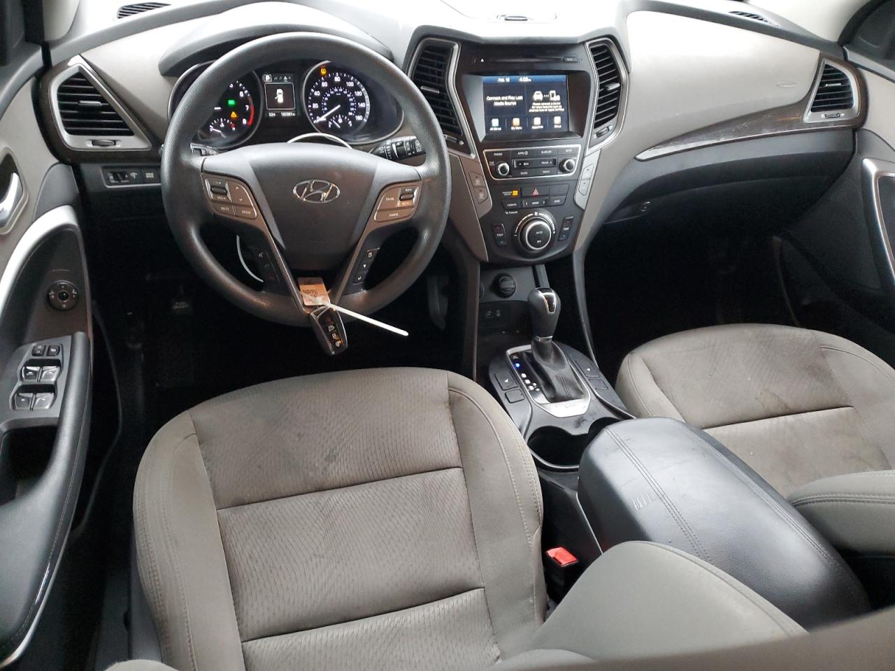 2018 Hyundai Santa Fe VIN 5XYZU3LB4JG535709 Copart auction photo, front end damage thumbnail 8