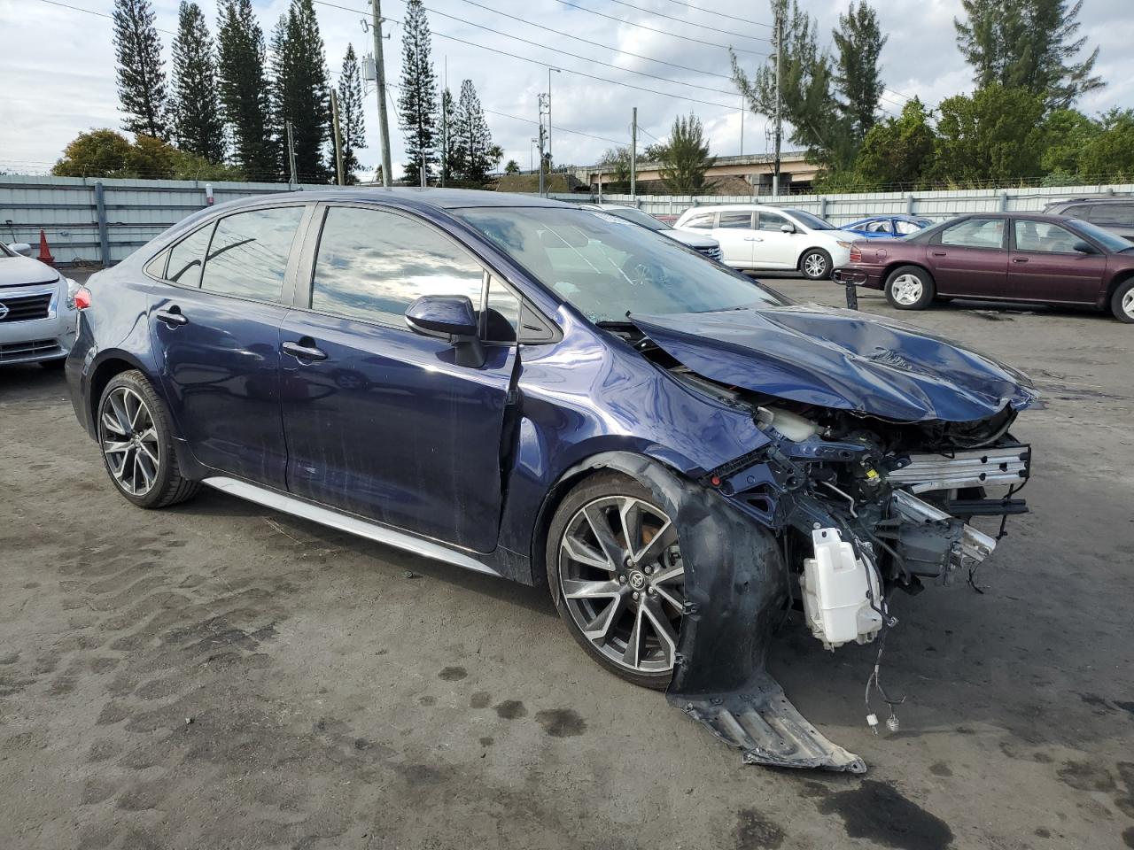 2020 Toyota Corolla VIN 5YFS4RCE6LP014438 Copart auction photo, front end damage thumbnail 4