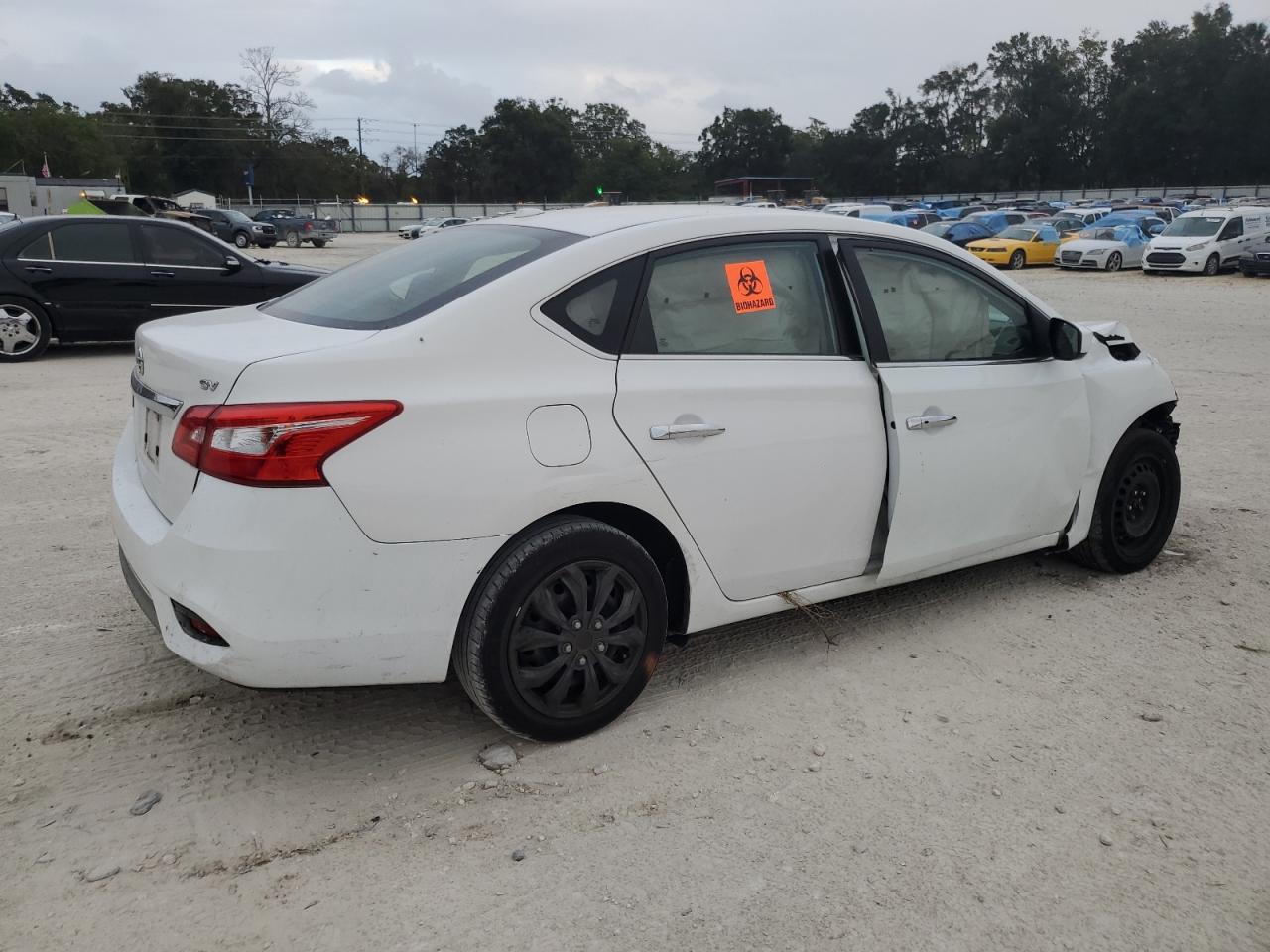 2016 Nissan Sentra VIN 3N1AB7APXGL654944 Copart auction photo, front end / side damage thumbnail 3