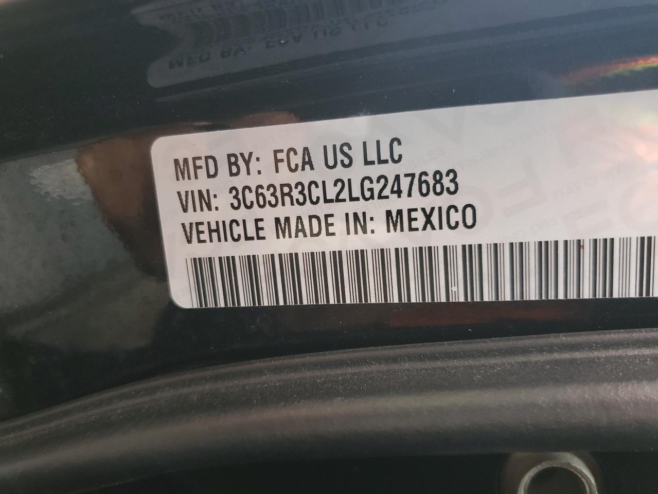 2020 RAM 3500 VIN 3C63R3CL2LG247683 Copart auction photo, front end damage thumbnail 12