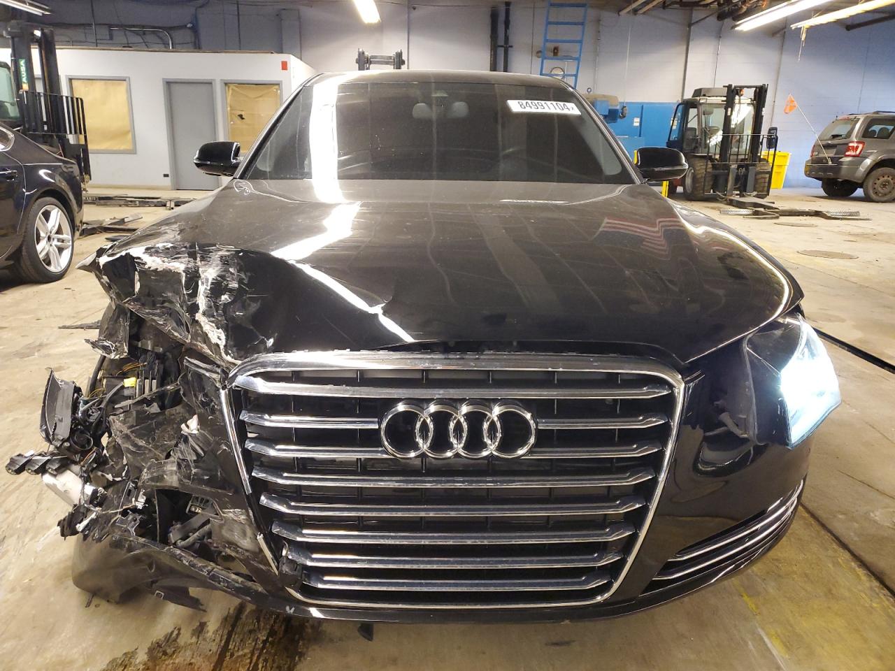 2014 Audi A8 VIN WAUR2AFD3EN007551 Copart auction photo, front end damage thumbnail 5
