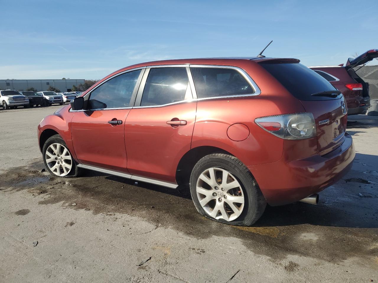 2007 Mazda CX-7 VIN JM3ER293470129431 Copart auction photo, side / front end damage thumbnail 2