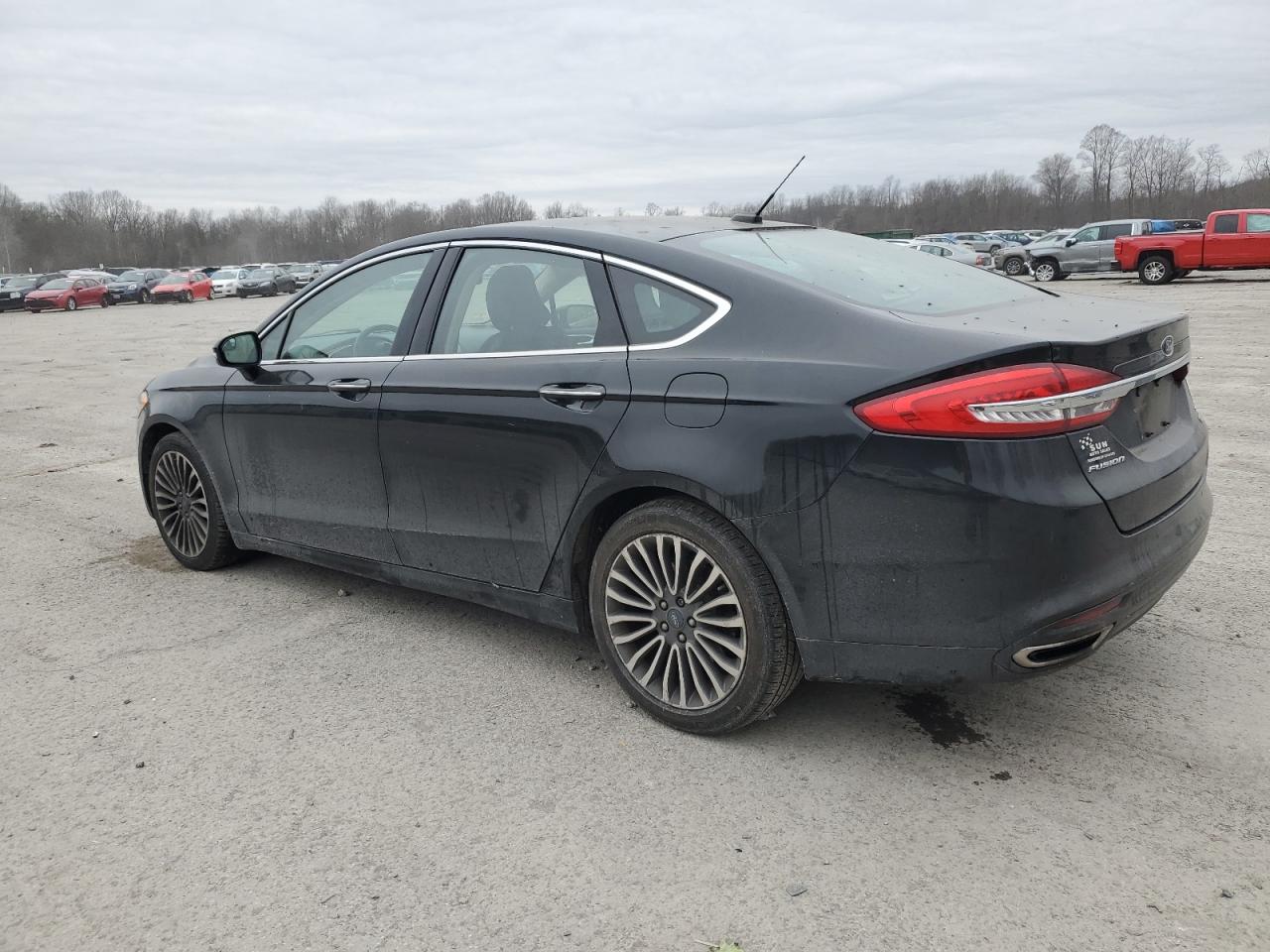 2017 Ford Fusion VIN 3FA6P0T93HR268218 Copart auction photo, front end damage thumbnail 2