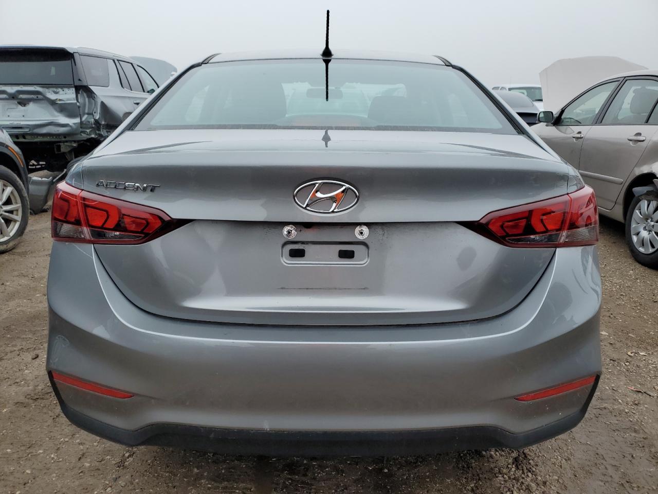 2022 Hyundai Accent VIN 3KPC24A61NE167905 Copart auction photo, front end / minor dent/scratches damage thumbnail 6