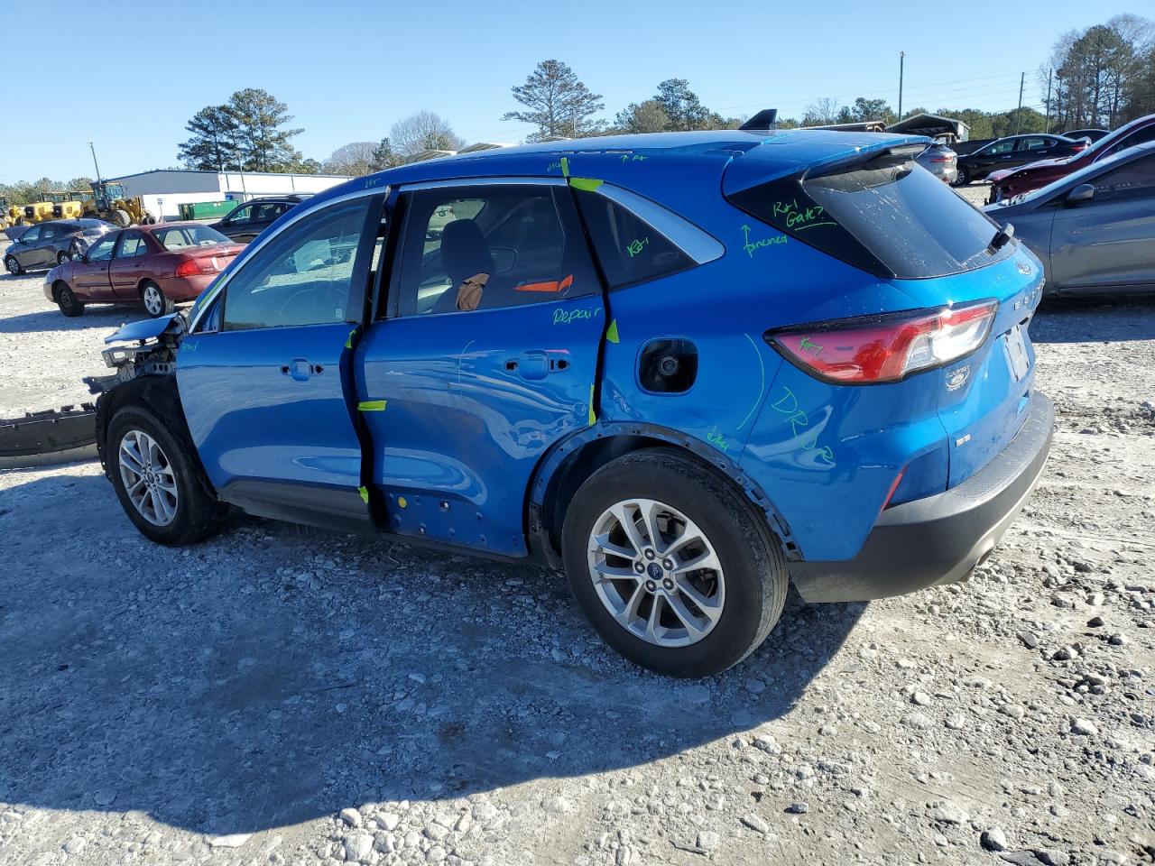 2020 Ford Escape VIN 1FMCU0G64LUA91679 Copart auction photo, front end / side damage thumbnail 2