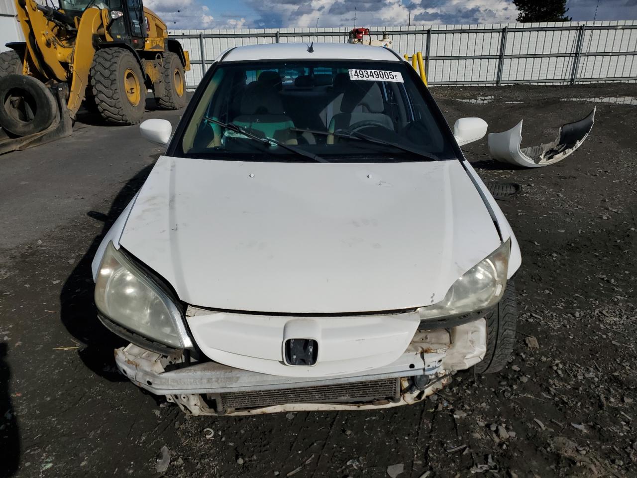 2004 Honda Civic VIN JHMES966X4S006056 Copart auction photo, front end / side damage thumbnail 5