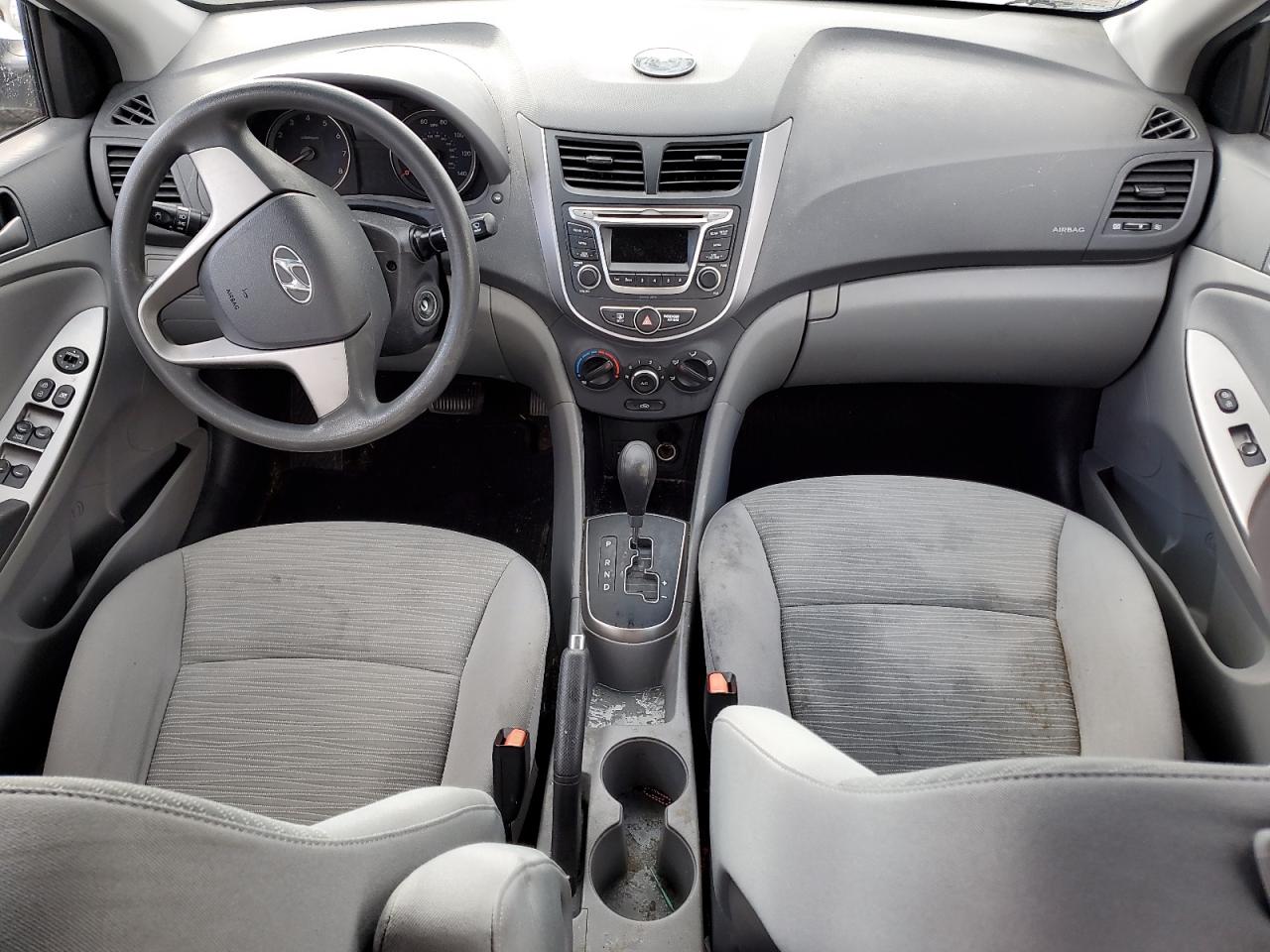 2015 Hyundai Accent VIN KMHCT4AE8FU803366 Copart auction photo, front end damage thumbnail 8